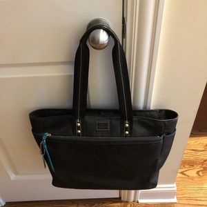 Coach Black Fabric Diaper Bag